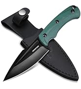 Mossy Oak Survival Hunting Knife with Sheath, 8.5-inch Full-tang Fixed Blade Knife, Outdoor Knive...