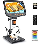 Leipan Digital Microscope with 7" LCD Screen,1500X Magnification Soldering Microscope with HDMI,C...