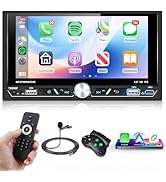 Wireless Carplay Double Din Car Stereo with Android Auto, Hodozzy 6.8 Inch IPS Touch Screen 2 Din...