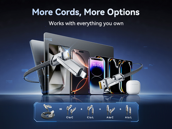 Multi 4 in 1 USB C to Charging Cable