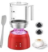 Secura Detachable Milk Frother and Steamer, 17oz Electric Milk Warmer 4-in-1 Hot/Cold Foam Maker,...