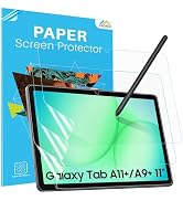 MoKo 3 Pack Paper-Feel Screen Protector for 11 Inch Samsung Galaxy Tab A11 Plus/A11+ 2025, Anti-G...