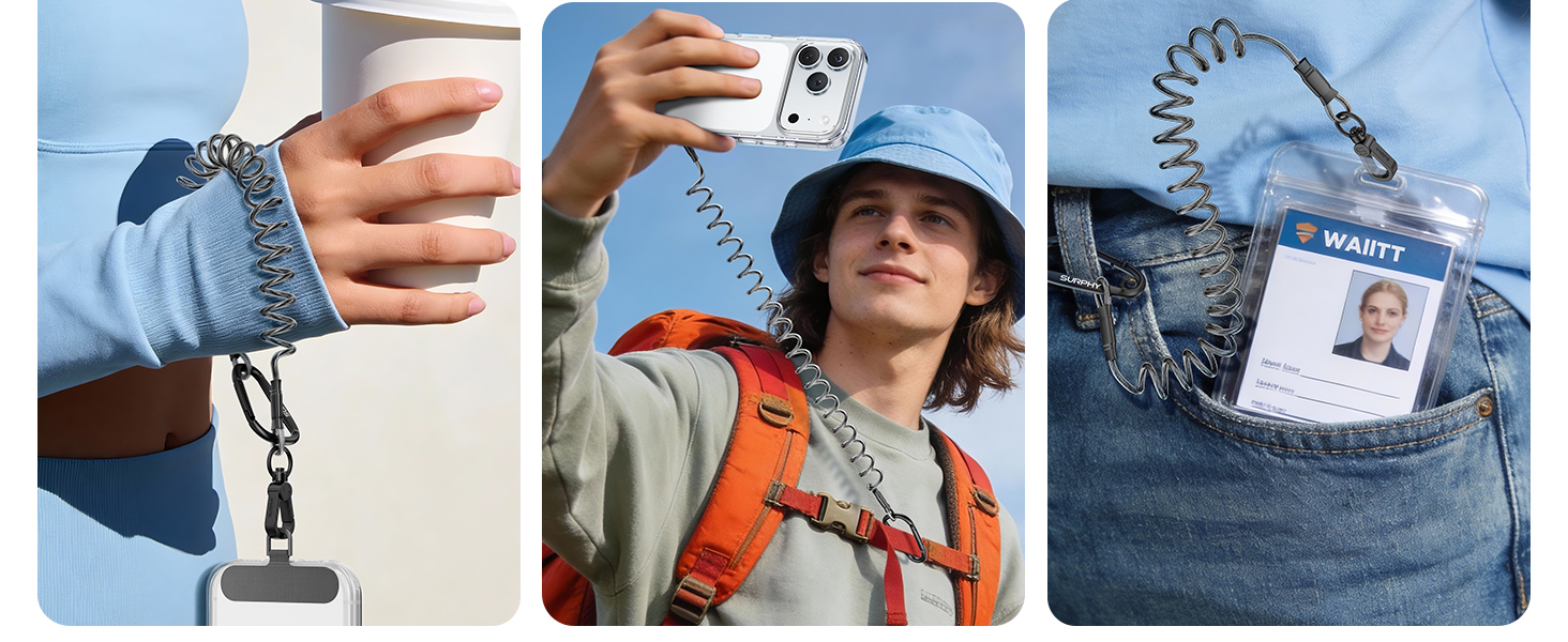 SURPHY for Spiral Retractable Lanyard