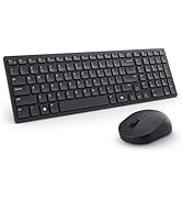 Dell KM555 Silent Keyboard and Mouse - 18 Programmable Shortcut Keys, Copilot Key, Secure Dual-Mo...