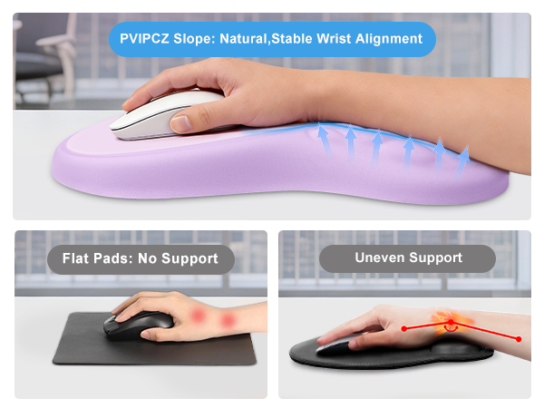 sloped mouse pad