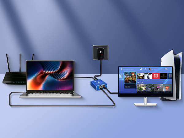 Gigabit network splitter adapter