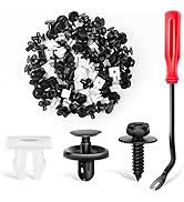 GOOACC 101Pcs Engine Under Cover Push-Type Retainer for Lexus &amp;Toyota Clips 90467-07201 Front Bum...