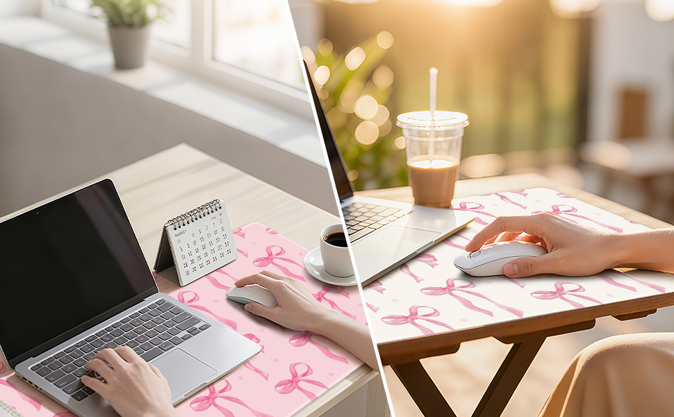 desk mat bows mouse pad large bows