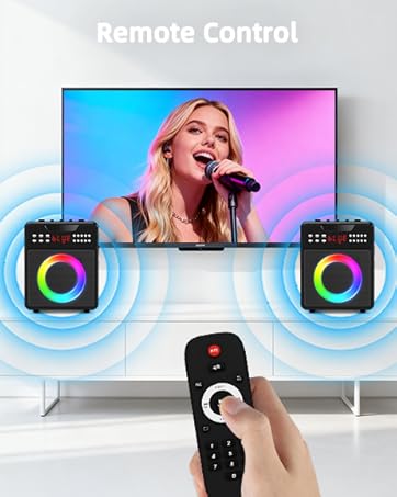 karaoke machine with lyrics display