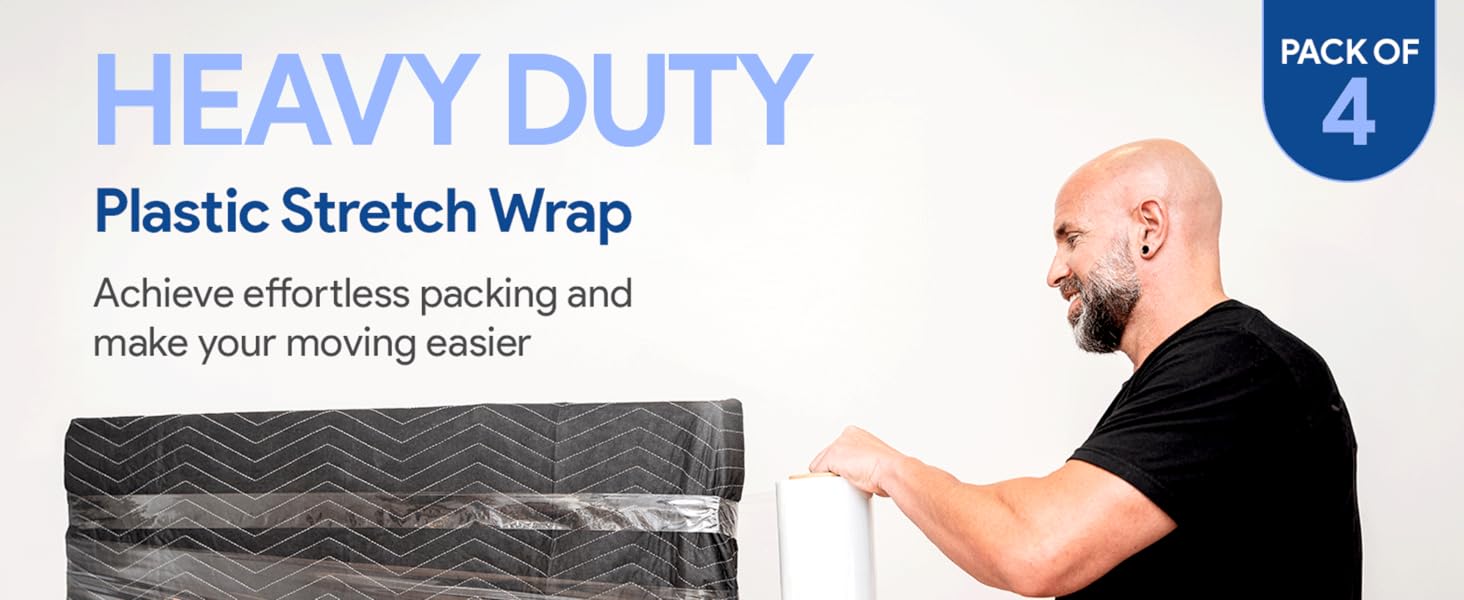 moving storage stretch film wrap 1500 feet 80 gauge bubble wrap boxes 5 inch