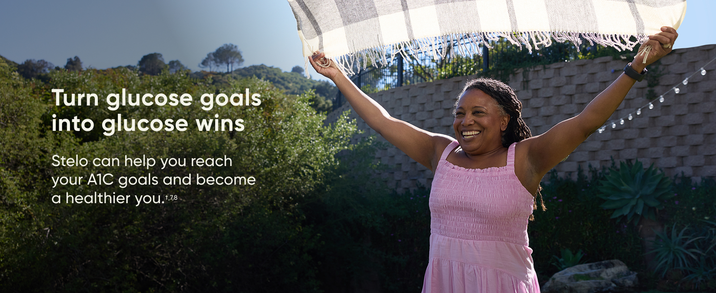 Stelo can help you reach?your A1C goals and become a healthier you.