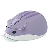 CHUYI Cute Animal Hamster Shape Wireless Silent Mouse Cartoon Mini Portable Travel Mute 1200DPI N...