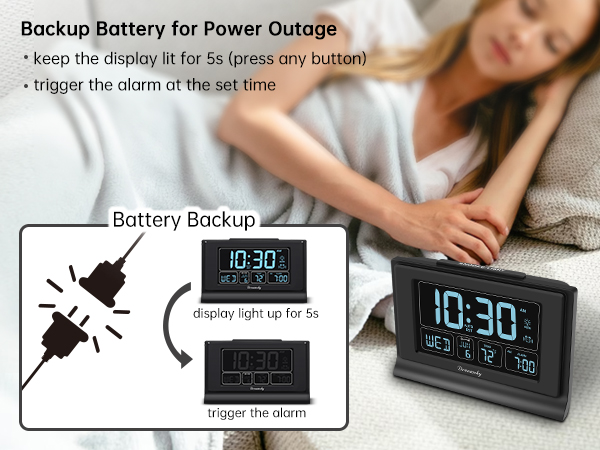 auto time set alarm clock