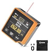 Laser Measuring Tool, 262ft Laser Measure with Digital Angle Finder &amp; Level, Rechargeable Laser M...