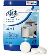 Earth Breeze Ice Machine Cleaner Tablets - 4-in-1 Cleans, Deodorizes, Refreshes &amp; Protects – Frag...