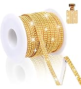 10-Yards Rhinestone Ribbon Self Adhesive, 2-Rows Bedazzling Crystal Diamond Sticker, 0.45CM Wide ...