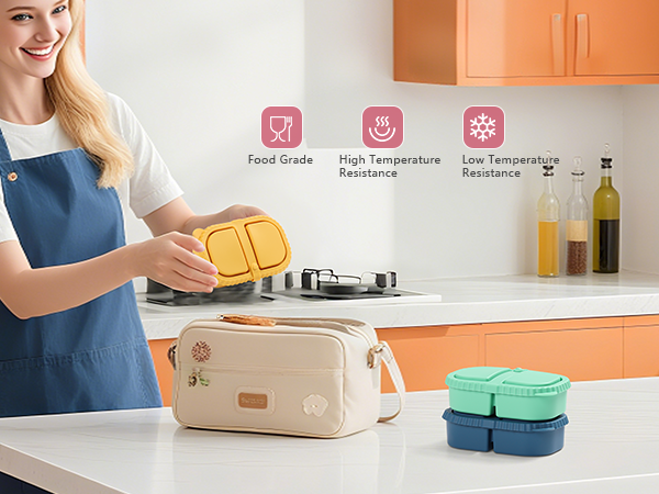 silicone snack containers with lids