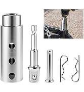Trailer Jack Drill Adapter, Upgraded Stainless Steel 1 Inch Cordless Drive Shaft Kit with 1/2 Inc...