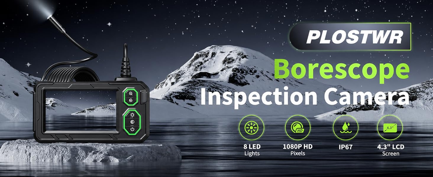 endoscope camera with light