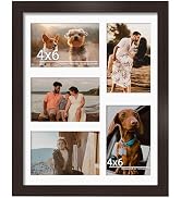 DUENPY 11x14 Collage Picture Frame 4x6 Collage Picture Frame Displays Five 4x6 inch Photos or 11x...