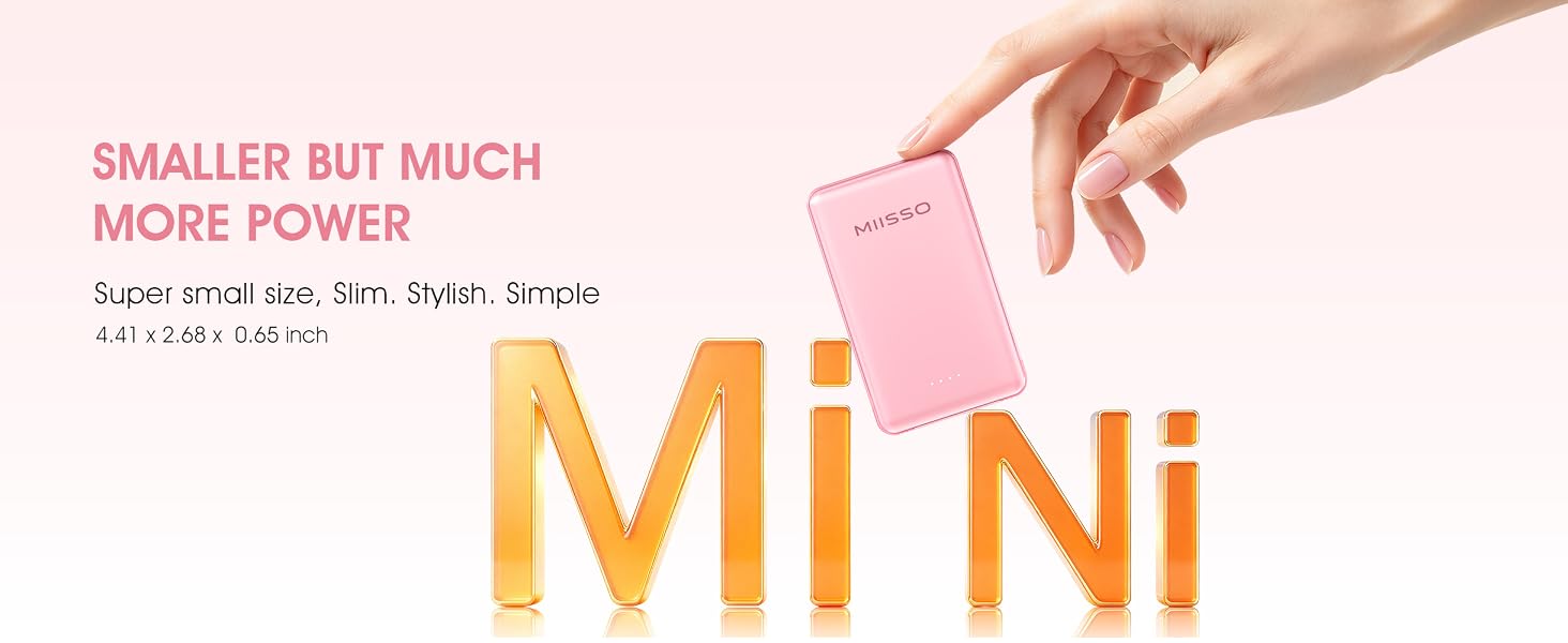 5000mah Ultra Slim Power Bank Pocket Size Mini Portable Charger Travel Essential Phone Charger