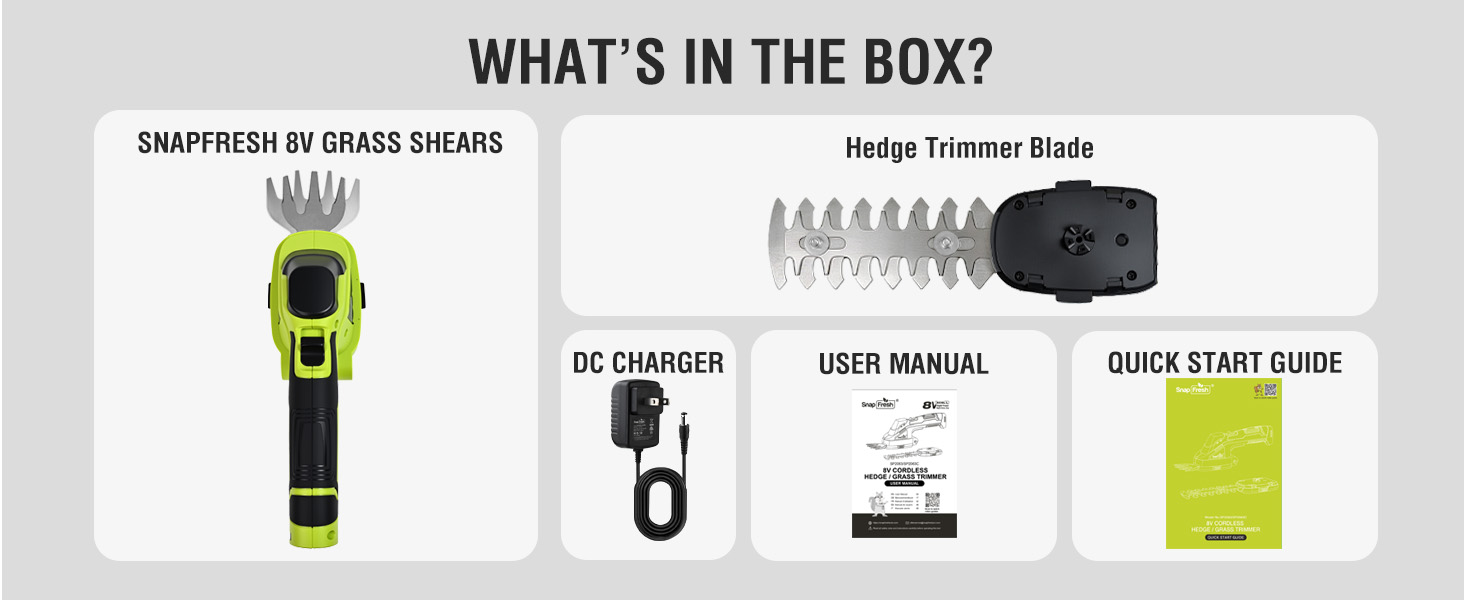 SnapFresh Cordless Grass Shear