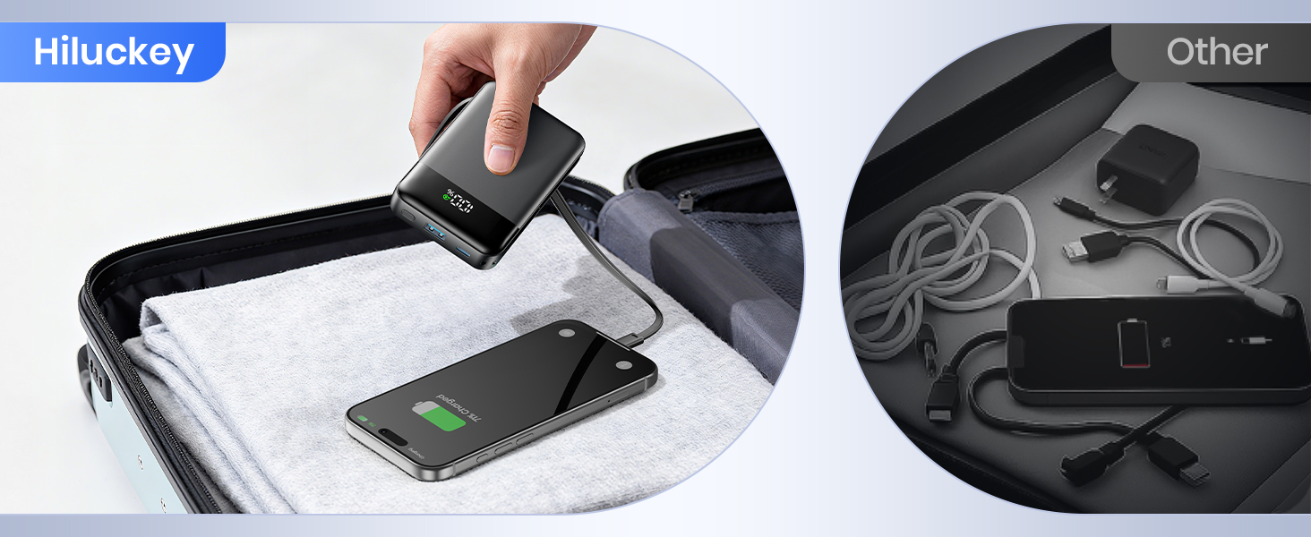 portable power bank with cable