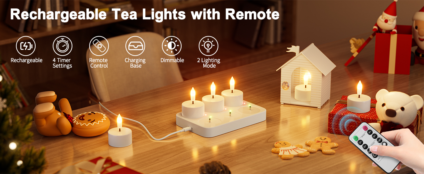 rechargeable tea lights