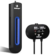 fishkeeper Aquarium Heater with Intelligent LED AlarmTemperature Controller, 800W Submersible Fis...