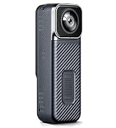 JYSECURE Pocket Camera 4K Output 64GB, WiFi Body Cameras with Audio and Video Recording, Dual Len...