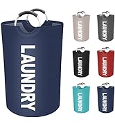 EpicTotes 75L Large Laundry Basket, Freestanding Waterproof Laundry Hamper, Collapsible Folding T...