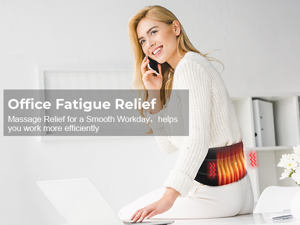 Heating Pad with Massager for Back Pain Relief