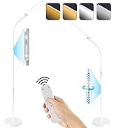 NXONE Led Floor Lamp,Modern Reading Adjustable Standing Height 4 Colors and Stepless Brightness W...