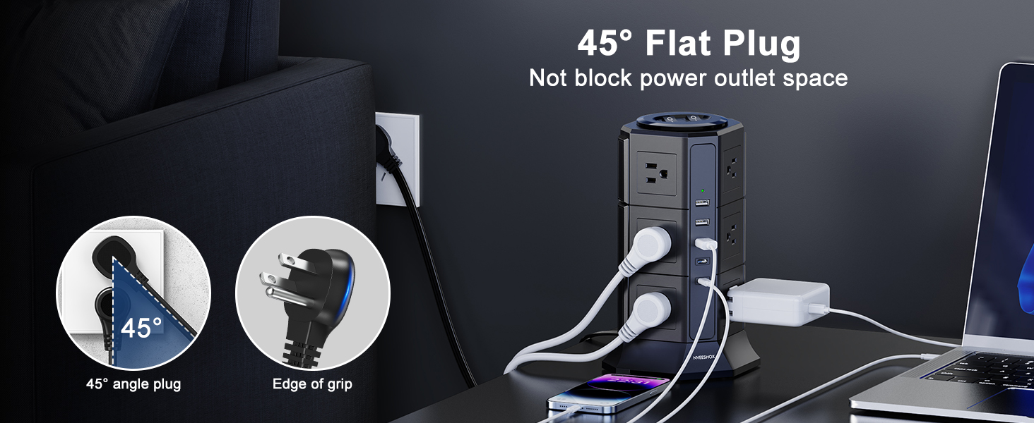 45° Ultra Flat Plug