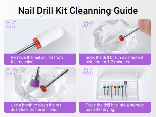 21pcs Nail Drill Bit Set