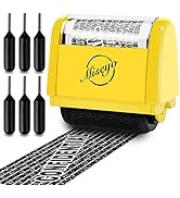 Miseyo Identity Theft Protection Roller Stamp Set - Yellow (Incleded 6 Refill Ink)