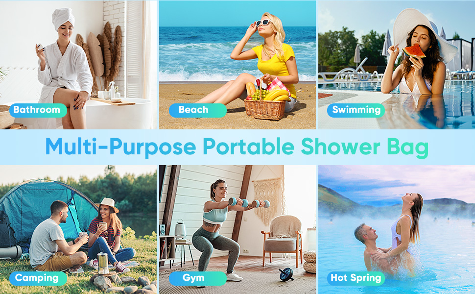Multiple-purpose Portable shower bag,Travel essentials