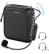 Norwii Voice Amplifier Wireless Microphone , 4000mAh Portable Rechargeable Bluetooth Mini Persona...