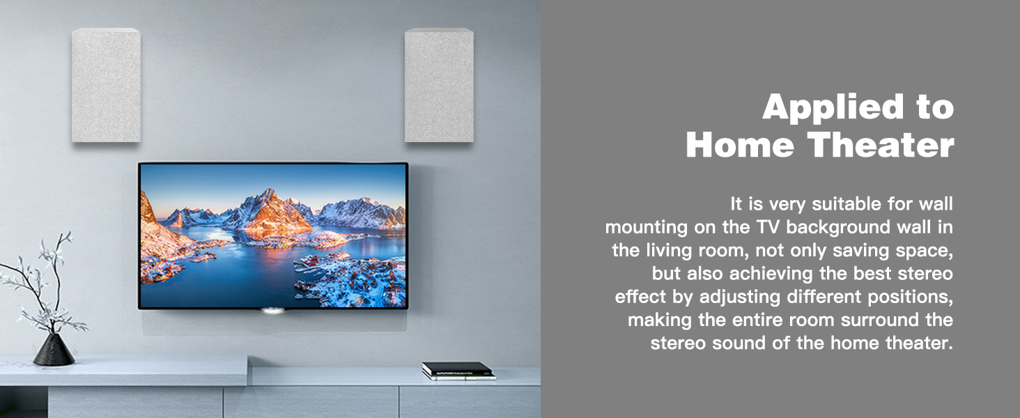 TV speakers for wall mounting