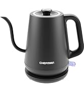 Chefman Gooseneck Electric Kettle, 0.8L Pour Over Tea Kettle for Coffee and Tea, One-Touch Operat...