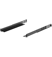 Tecmojo 1U Universal Rack Mount Rails,4-Post Server Rack Shelf Rail with 20.9"-32" Adjustable Dep...
