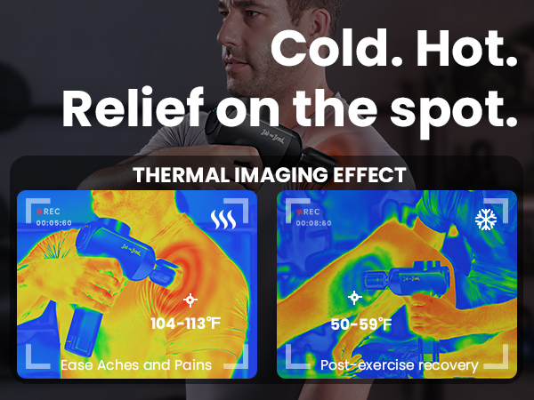 Bob and Brad X6 Pro Max Massage Gun with Heat-Cold and Metal Head Therapy