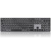 Bnnwa K925 Wireless Bluetooth Keyboard Multi-Device Full Size Wireless Keyboard with Number Pad,M...