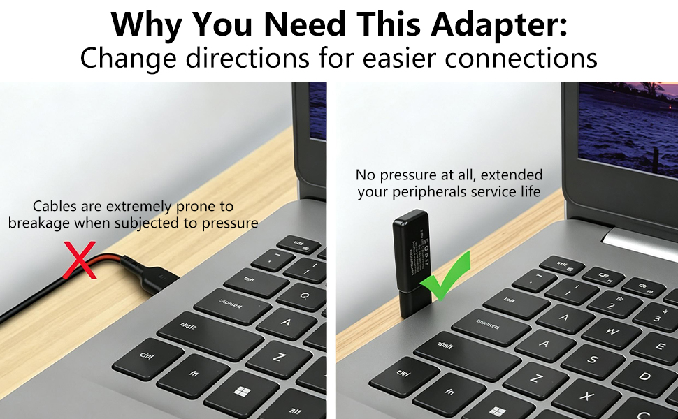 90 degree usb a to usb c