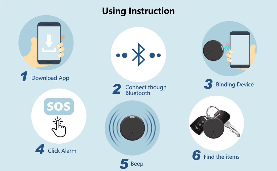 smart GPS tracker case key locator key finder item finder
