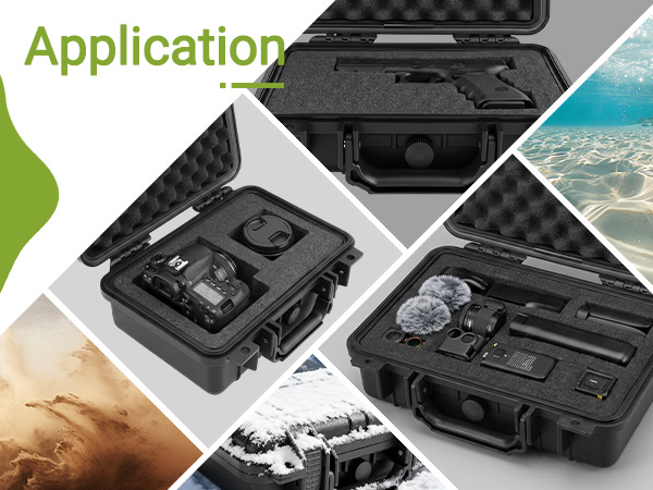 Large Waterproof Hard Case w Customizable Foam, Protection of Camera, Drones, Lens,Equipments