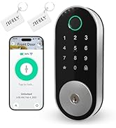 Built-in WiFi Fingerprint Smart Deadbolt with Keypad – Keyless Entry Lock for Home, Airbnb, Renta...