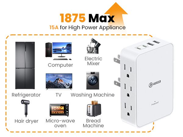 2 prong power strip