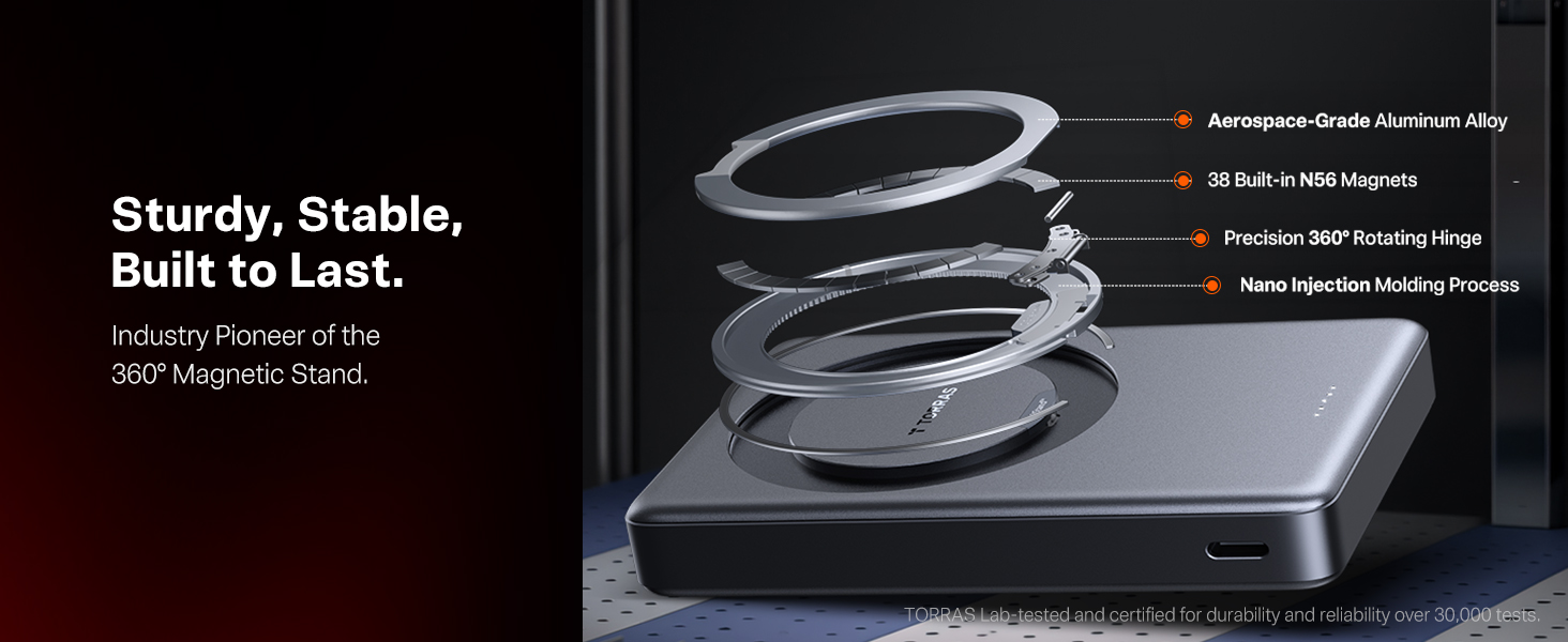 Sturdy, Stable, Built to Last. Industry Pioneer of the 360° Magnetic Stand.
