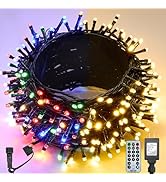 WBao Christmas Lights Indoor Outdoor 300LED 100FT, Color Changing Christmas String Lights with Re...